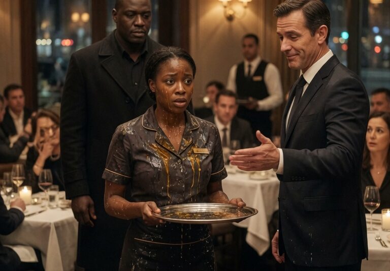 A Black Waitress Was Publicly Humiliated by Her Manager — Then Her Husband Arrived and Everyone Froze