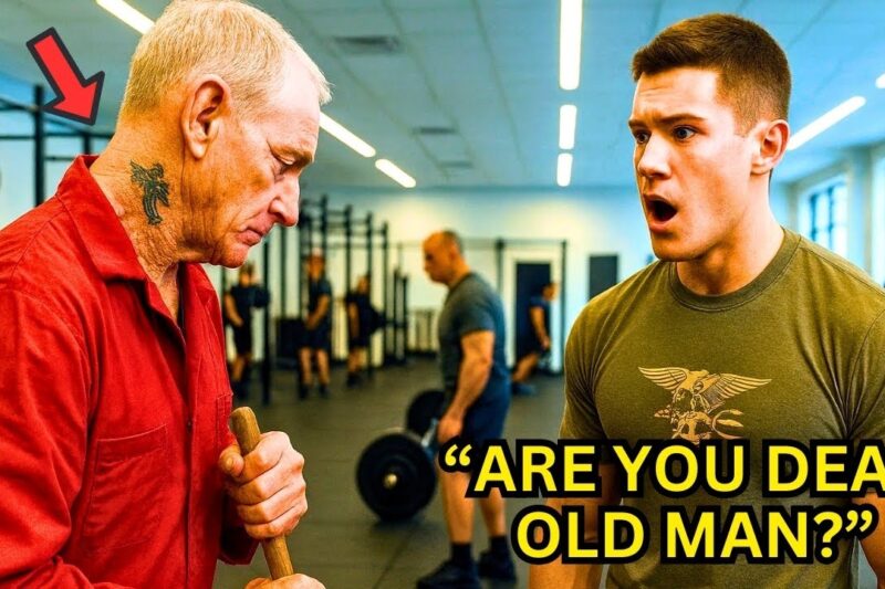 Just a Quiet Veteran Janitor at the SEAL Gym — Until the Commander Spotted the Tattoo on His Neck