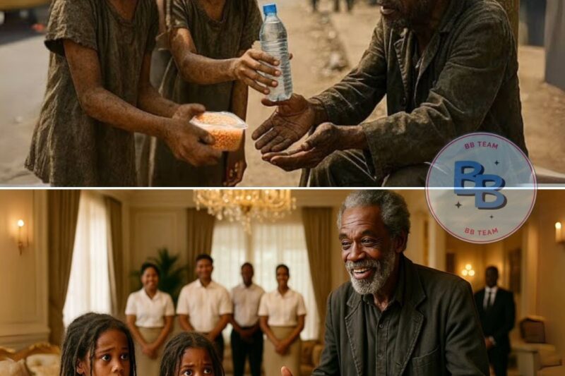 Homeless Twins Gave Their Only Meal To A Blind Beggar, Unaware He’s A Billionaire That Will…#tales