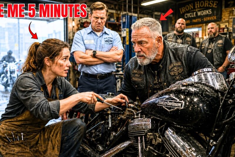No Mechanic Could Fix the Hells Angels’ Bike — Until a 24-Year-Old Woman Said, “Five Minutes”