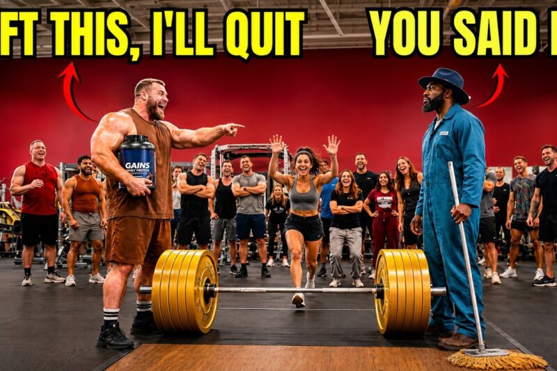 “Lift This, I’ll Quit My Job!” Weightlifter Laughed at Black Janitor—Seconds Later, Entire Gym Froze
