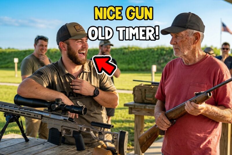 “Just Leave That Target It’s Impossible” Young Sniper Suggests—Old Veteran Hits It With a Pellet Gun