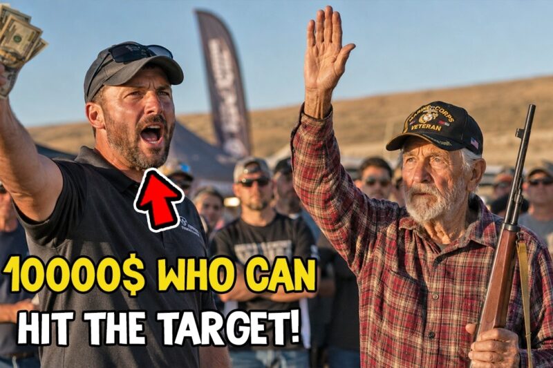 $10,000 If Anyone Hits the 1,000-Yard Plate With Iron Sights — The Old Sniper Did It Cold 