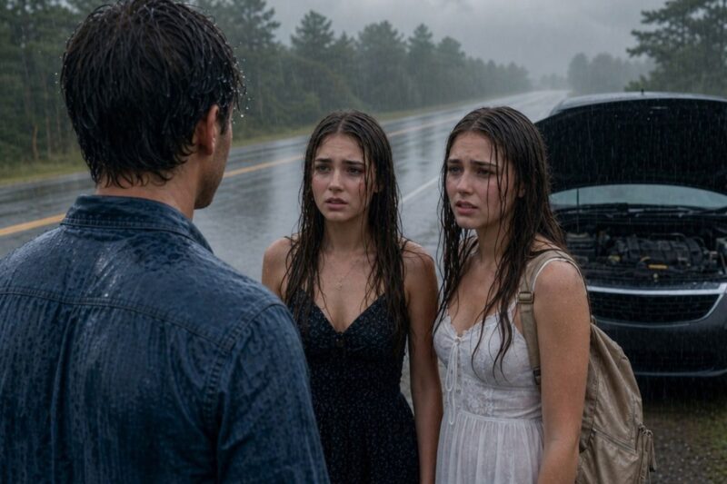 I Fixed Two Girls’ Car in the Rain, Then They Said, “We Want to See You Again”