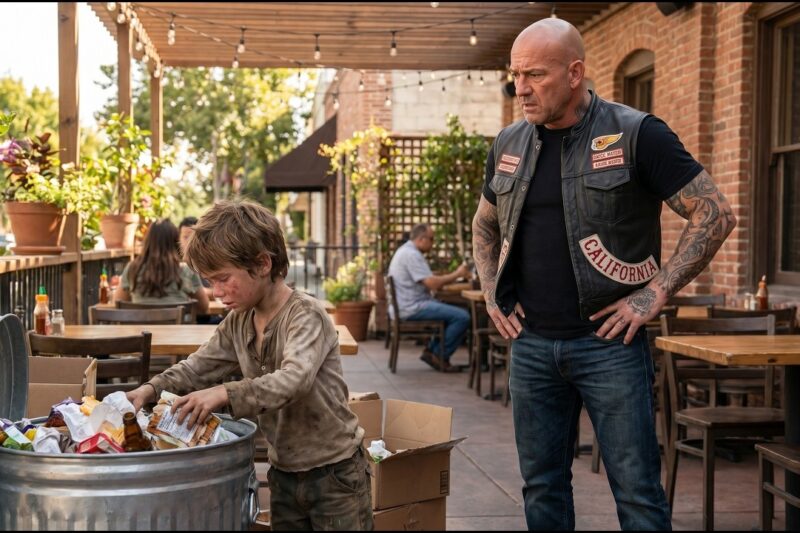 Hells Angels Member Saw a Boy Eating From a Trash Can — What He Did Next Will Shock You