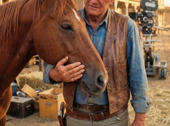John Wayne BREAKS DOWN When His Horse Refuses to Leave Him—The Reason No One Expected