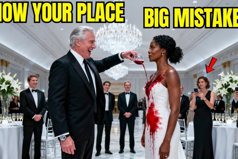 Billionaire Tosses Wine on Black “Waitress” at Gala—His Smile Dies as the Room Stands to Salute Her