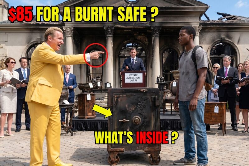 Everyone Laughed When a Black Boy Bid $85 on a Burnt Safe — Until They Saw What He Pulled Out