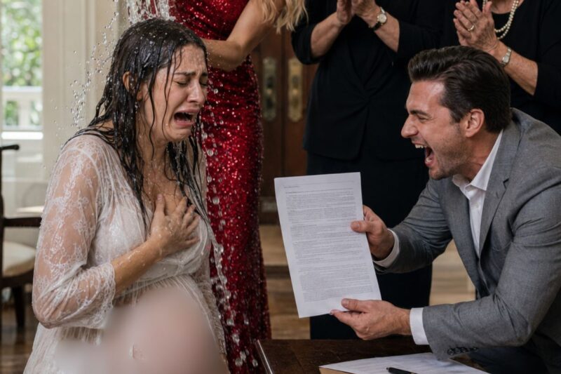 Unaware His Pregnant Wife Was a Trillionaire’s Daughter, She Tearfully Signed the Divorce Papers — Only for Her Father to Walk In