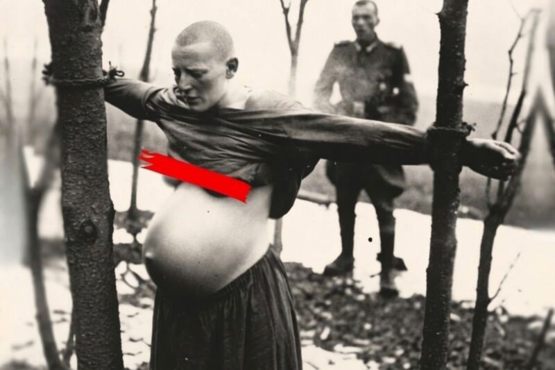 A low-ranking German soldier rescues a pregnant French prisoner.