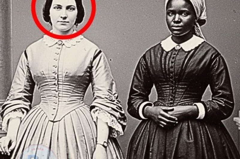 It was just a portrait of a plantation owner and her slave. until experts noticed a forbidden secret