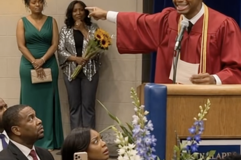 My ex-husband’s new wife tried to sideline me at my son’s graduation, but his unexpected speech left the entire room in absolute shock