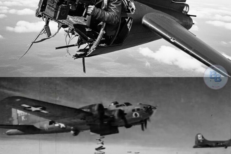When Germans Cut His B-17 in Half at 24,000 Feet — He Kept Shooting All the Way Down 