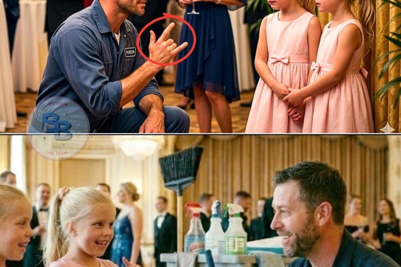 Everyone Ignored the CEO’s Deaf Twin Daughters—Then a Single Dad Signed “Hello”