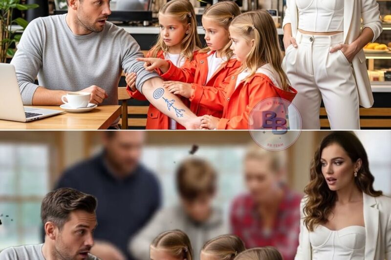 Triplet Girls Said, “Our Mom Has Your Tattoo Too” — The Single Dad Sat There in Shock