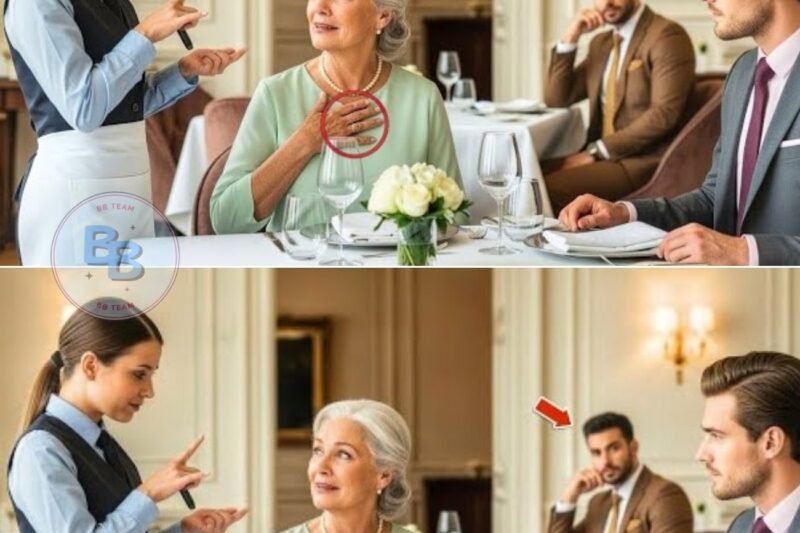 Shy Waitress Signed to Billionaire’s Deaf Mother — His Reaction Left Everyone in Tears