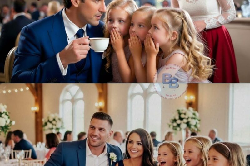 Single dad was having tea alone—until triplet girls whispered: “Pretend you’re our father”