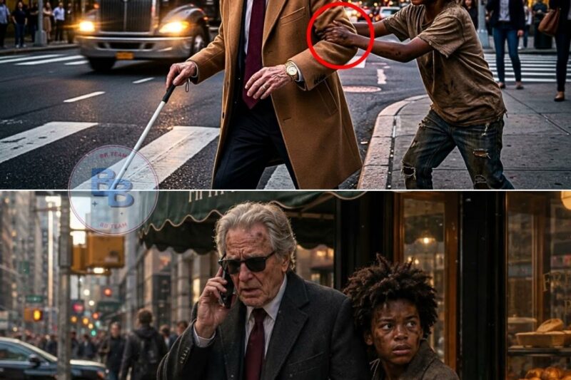 “Be Careful, Sir!” — Street Kid Saves Blind CEO and Changes Both Their Lives Forever