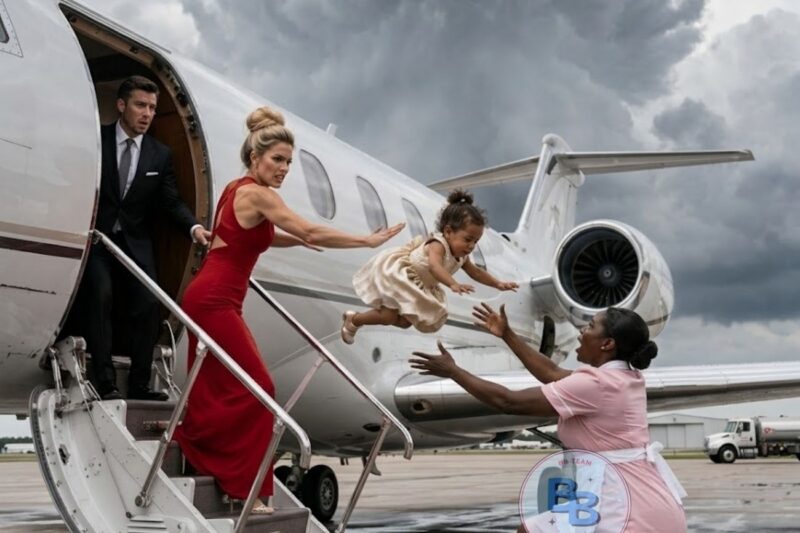 “‘Stay Away From Him!’ Fiancée Pushes Toddler Near Plane Door—Billionaire Stunned!”