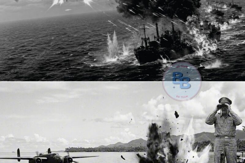 When B-25 Gunships Attacked Japan’s Convoy — The Sea Turned Into Fire in 15 Minutes