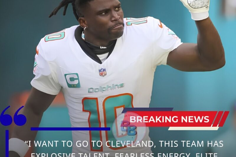 BREAKING NEWS: Just 12 Hours After Being Rejected By The Miami Dolphins Again, Tyreek Hill Suddenly Turns His Focus Toward Cleveland, Declaring He Will Help The Browns Win A Super Bowl!
