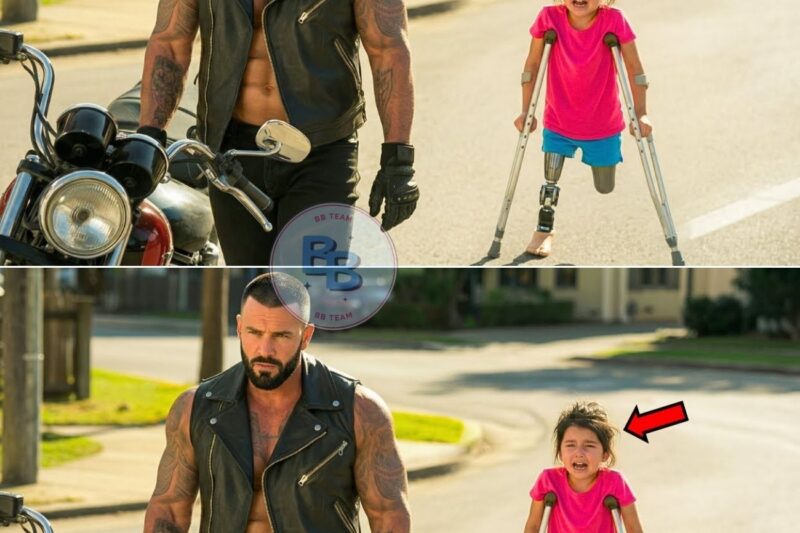 A Disabled Little Girl Asked the Biker For Help — What he Did Next Changed Both Their Lives