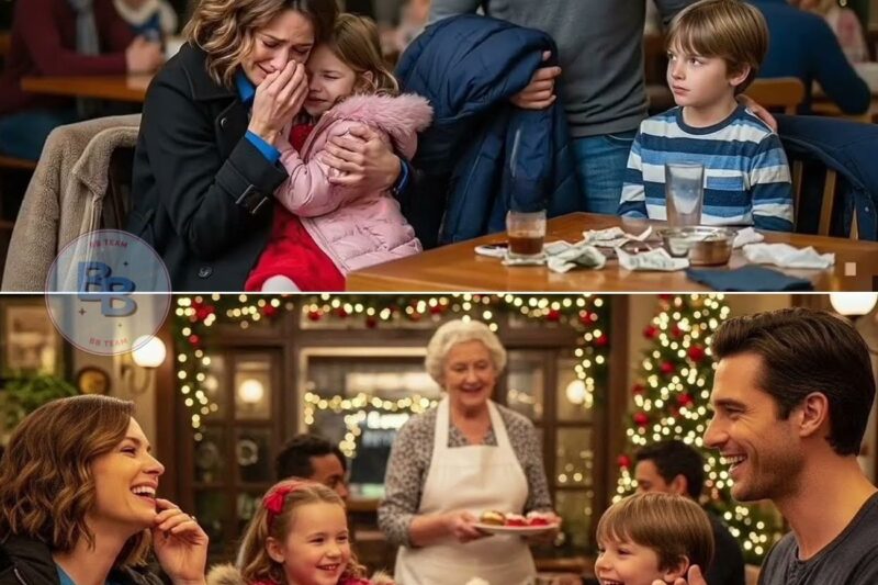 Woman Billionare was Rejected on a Christmas Blind Date with her daughter—Until A Single Dad Asked “Can I Join…
