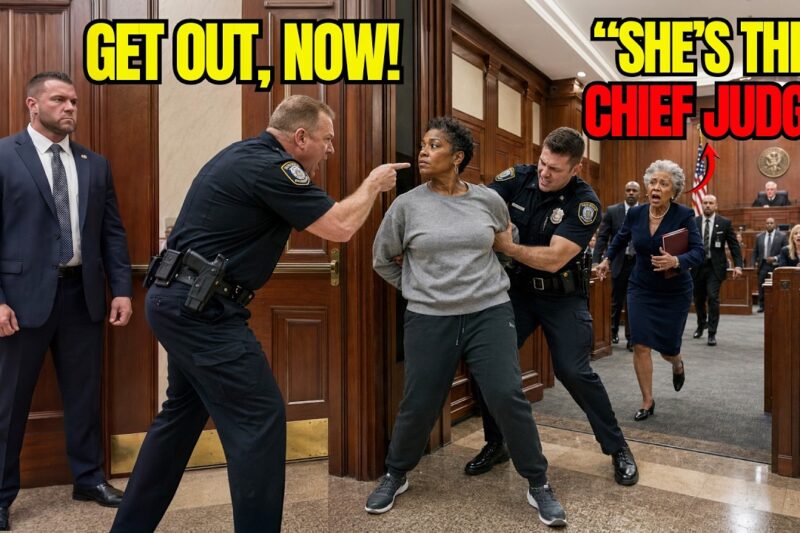 Cops Drag a Black Woman Outside the Courtroom — His Heart Stops When Clerk Bows and Says ‘All Rise’