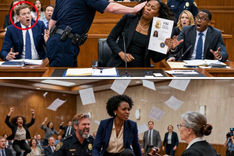 Cop Slaps Black Woman Mid Trial in Open Court — What She Does Next Makes Every Lawyer Drop His Pen