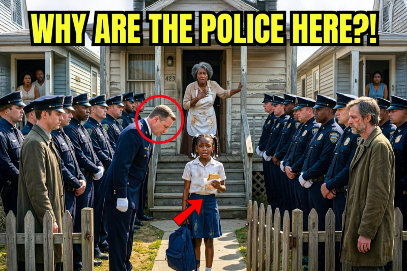 Black Girl Gave Starving Man Last Sandwich — Next Day 50 Police Officers Lined Up at Her Door