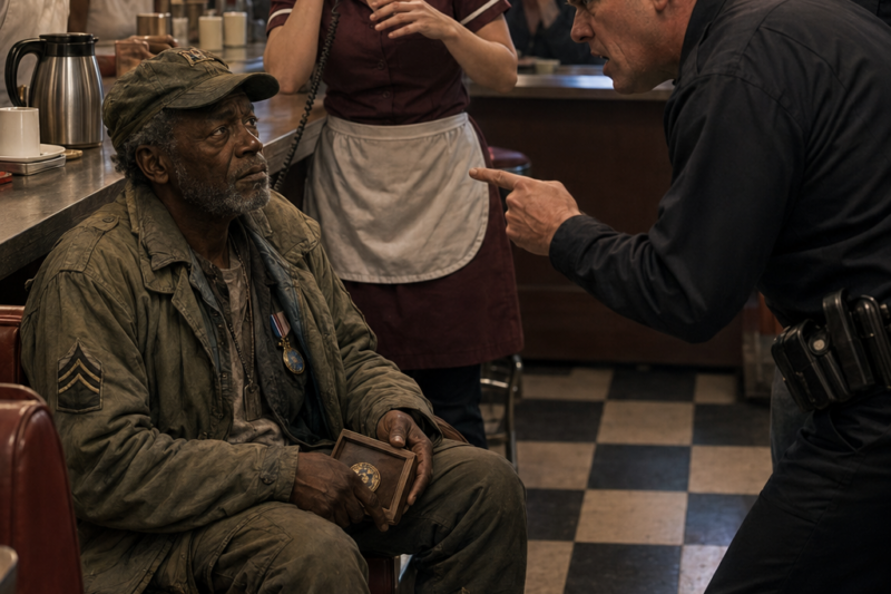 Police Harass Homeless Black Veteran at a Diner—One Call Ends Their Careers