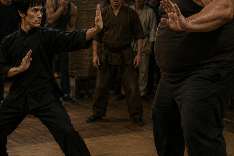 800lb Giant Threatens Bruce Lee: “I’ll End You Tonight”—8 Seconds Later He Begs Him to Stop