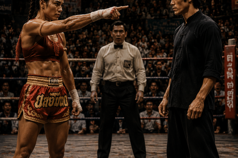 Undefeated Muay Thai Champion Picked a Man — Didn’t Know It Was Bruce Lee, 800 People Booed Bruce 