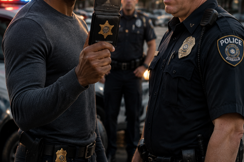 Cop Harasses Innocent Black Man—Turns Pale After Seeing His Secret Service ID