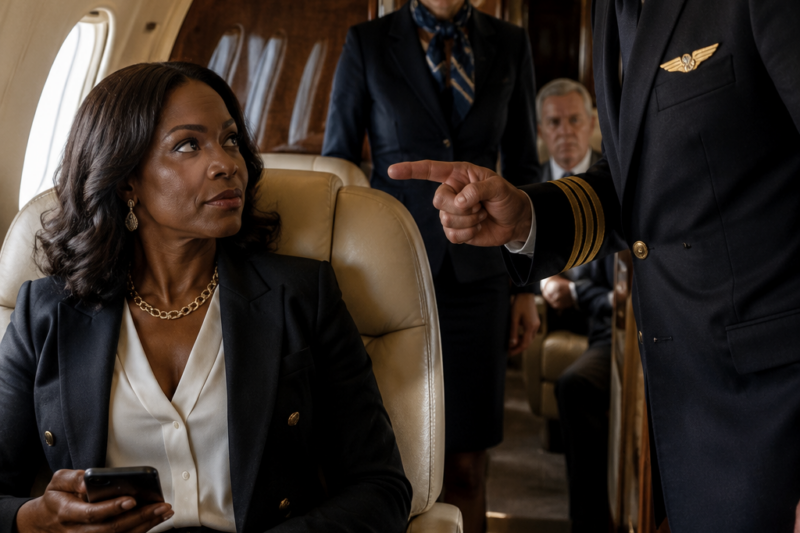 Pilot Tells Black Woman to Change Seats—Unaware She’s the Billionaire Owner of the Plane