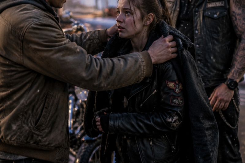 He Gave His Warm Coat to a Freezing Hell’s Angels Daughter — What the Biker Did Next Shocked Him 