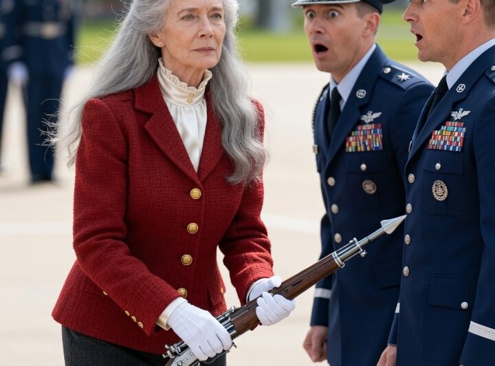 The Ceremonial Guard Dropped the Rifle Again — the Old Woman Picked It up and Stunned Everyone 