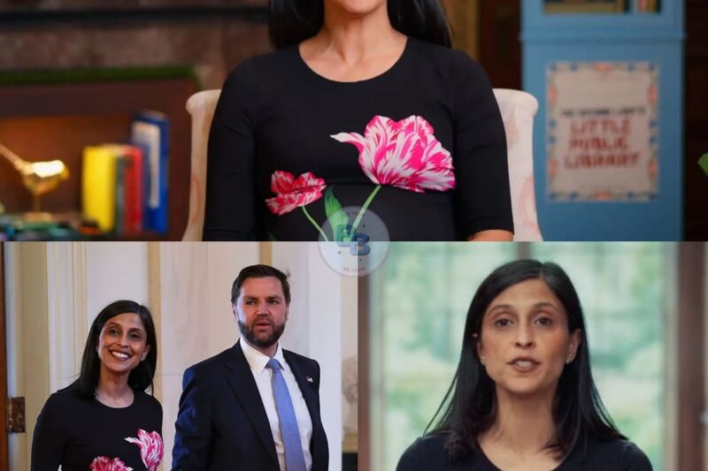 Pregnant Second Lady Usha Vance Stuns Viewers On Live Television By Re-Wearing A Famed White House Dress To Deliver A Sudden National Update.