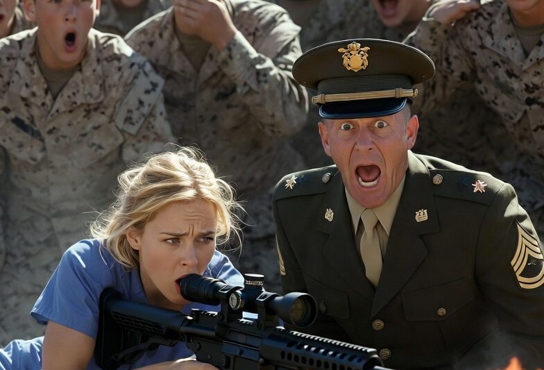 USMC Commander Laughed When the Nurse Picked Up a Rifle — Until Her Shot Silenced the Range
