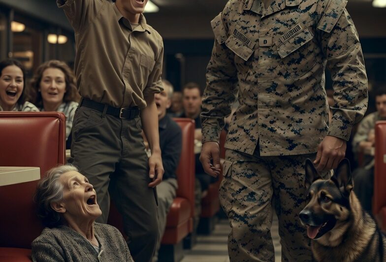 Marine and His K9 Saved a Disabled Woman at a Diner — Then She Changed His Life Forever