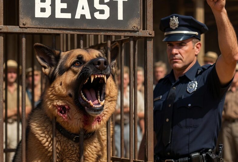 Everyone Mocked the Scarred Dog As a Beast— Until the Officer Said, ” I’ll Take Him for $100″