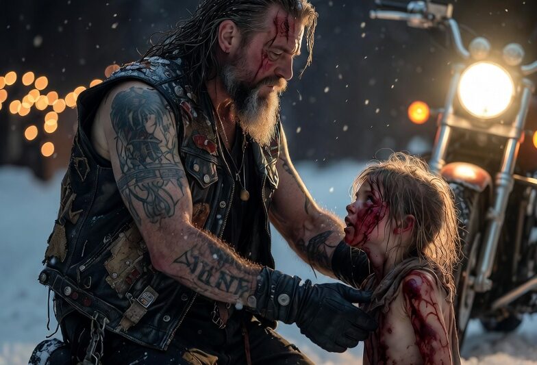 A Little Girl Was Beaten and Abandoned on Christmas Eve — Until a Hells Angels Biker Saw Her…