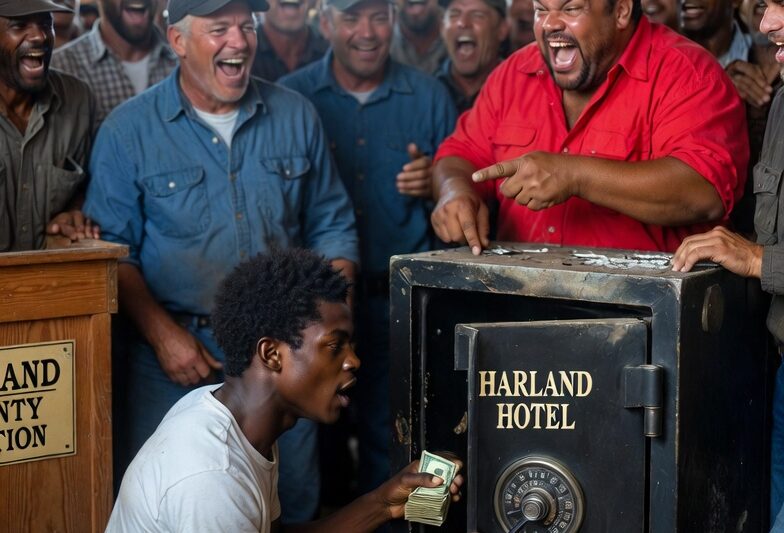 The Auction Laughed When Black Boy Paid $90 For A Burned Hotel Safe — Until He Cracked It That Night