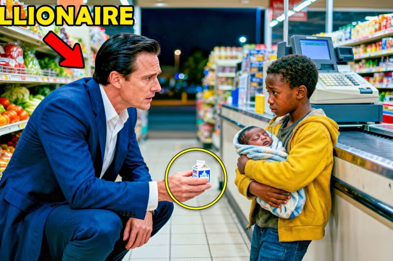 Billionaire Pays for a Poor Boy’s Milk, What Happens Next Changes Their Lives Forever