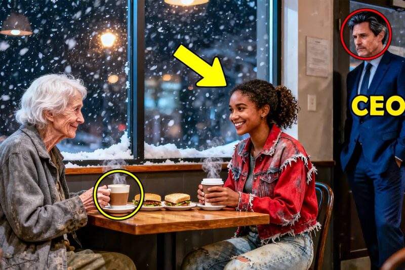 Young Seamstress Buys Coffee for a Poor Old Woman, Then Her Son Appeared and Changed Her Life