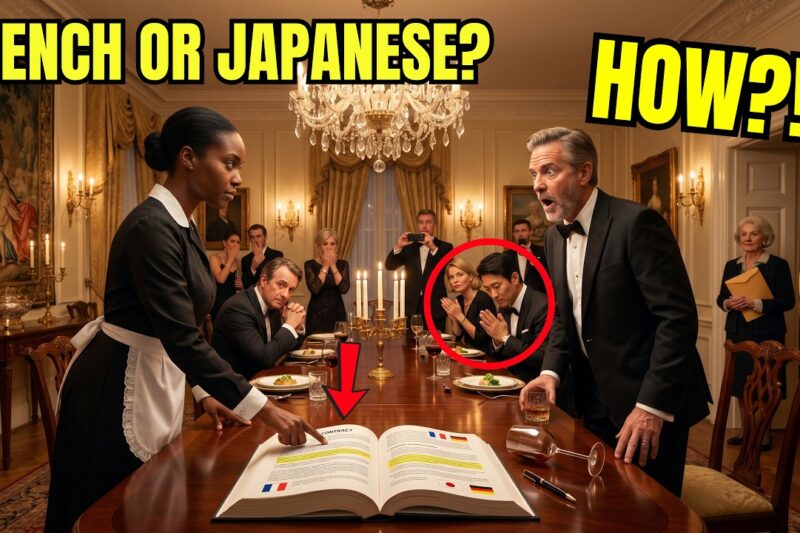 Millionaire Dared His Maid to Translate a Contract to Humiliate Her—The Maid Did… His Jaw Dropped
