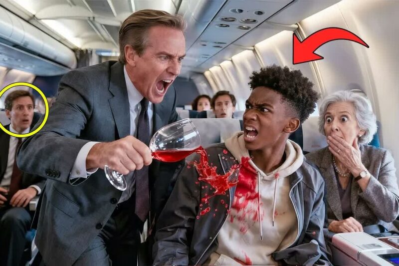 Racist Passenger Throws Drink At Black Teen — Seconds Later, His Dad, The CEO, Walks Onboard!