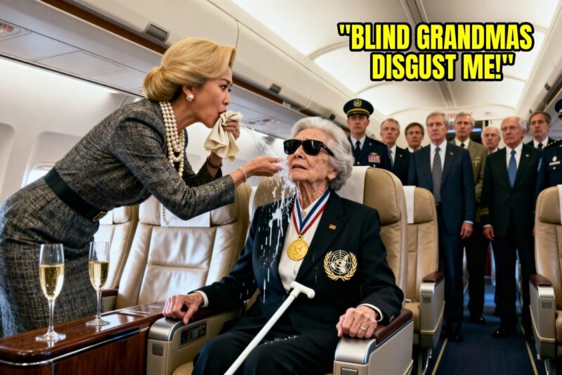 Karen Spat on Blind Grandma’s Face on Flight 747 — Until She Stood Up, Nobody Expected This Ending