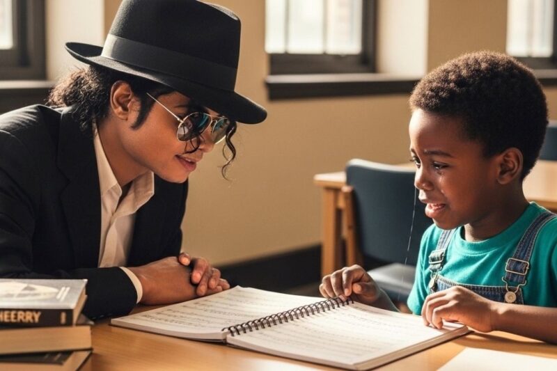 Michael Jackson Found 11 Year Old Writing Songs in Library — Read One Page and Made a Call That Shoc