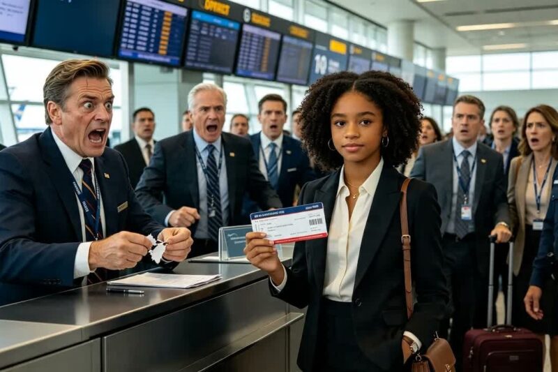 Gate Agent Questioned a Black Girl’s Ticket — Then Learned Who She Really Was